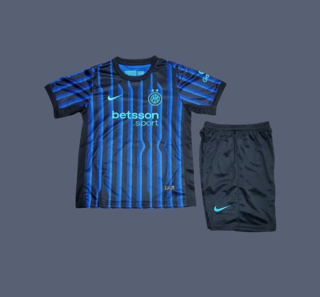 Inter Milan 25-26 kids home jersey (full kit)