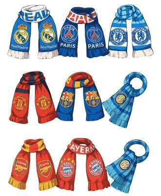 Soccer club scarves – official team designs, warm &amp; stylish fan accessories, perfect for supporting football clubs worldwide