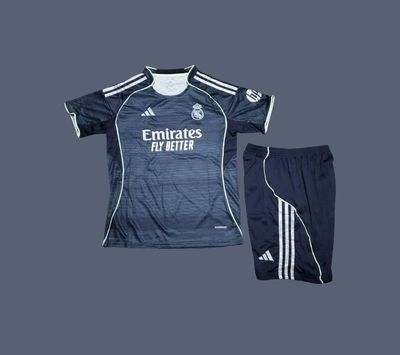 Real Madrid 25-26 kids away jersey (full kit)