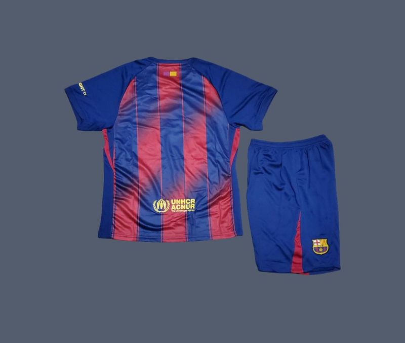 Barcelona 25-26 kids home jersey (full kit)