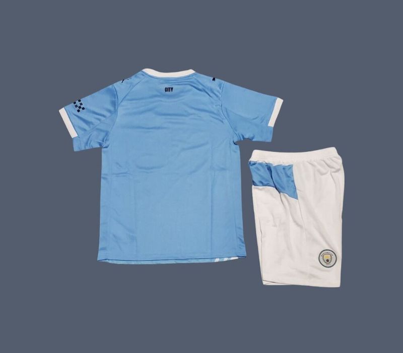 Manchester City 25-26 kids home jersey (full kit)