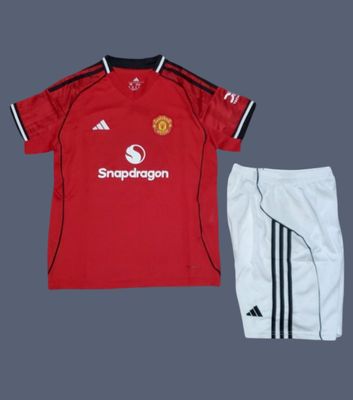 Manchester United 25-26 men's home jersey (full kit)