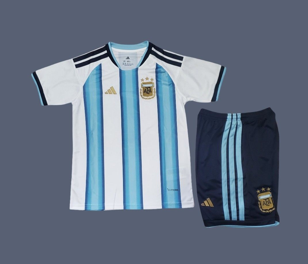 2026 Worldcup Argentina kids home jersey (full kit)