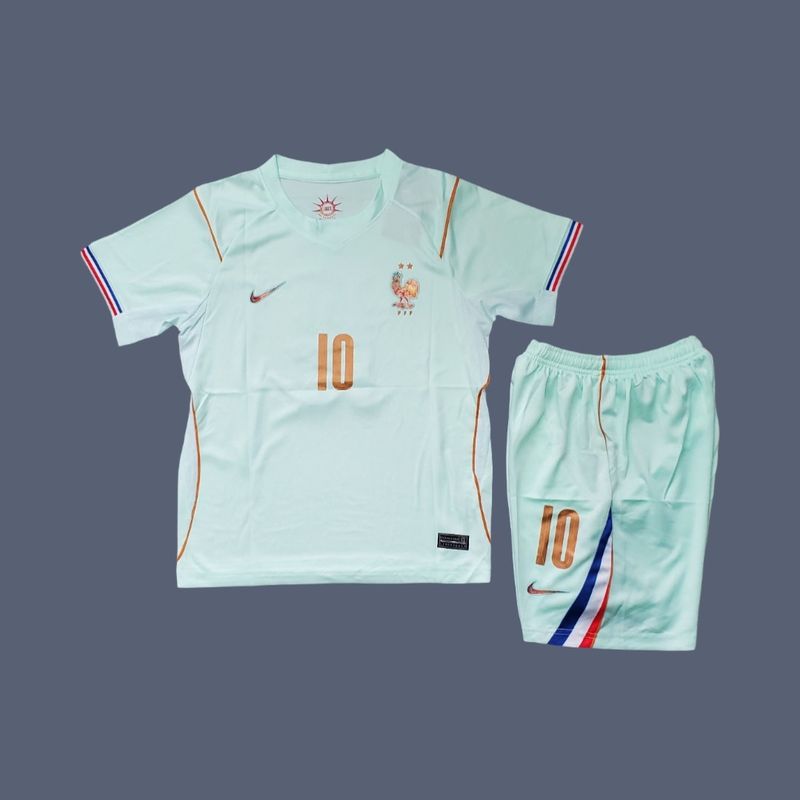 Kylian Mbappe 2026 France worldcup kids away jersey (full kit)
