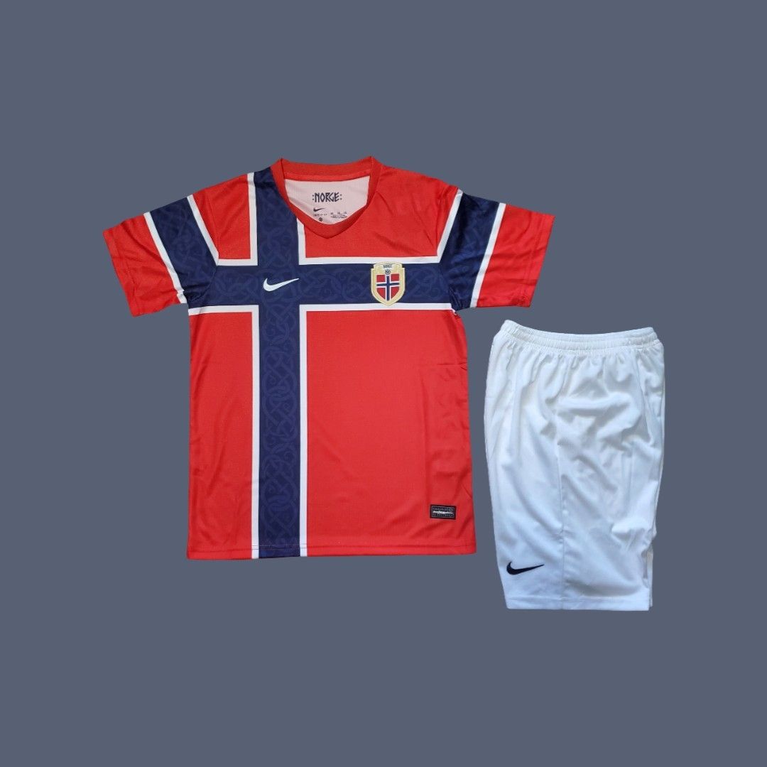 2026 Worldcup Norway kids home jersey (full kit)