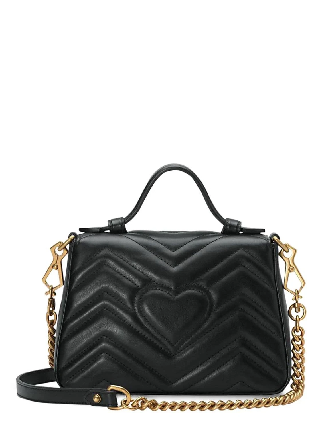 Gucci GG Marmont Mini Leather Shoulder Bag Black
