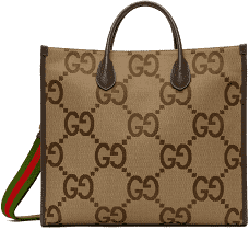 Tote bag with jumbo GG