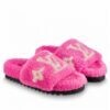 Lv furry mules
