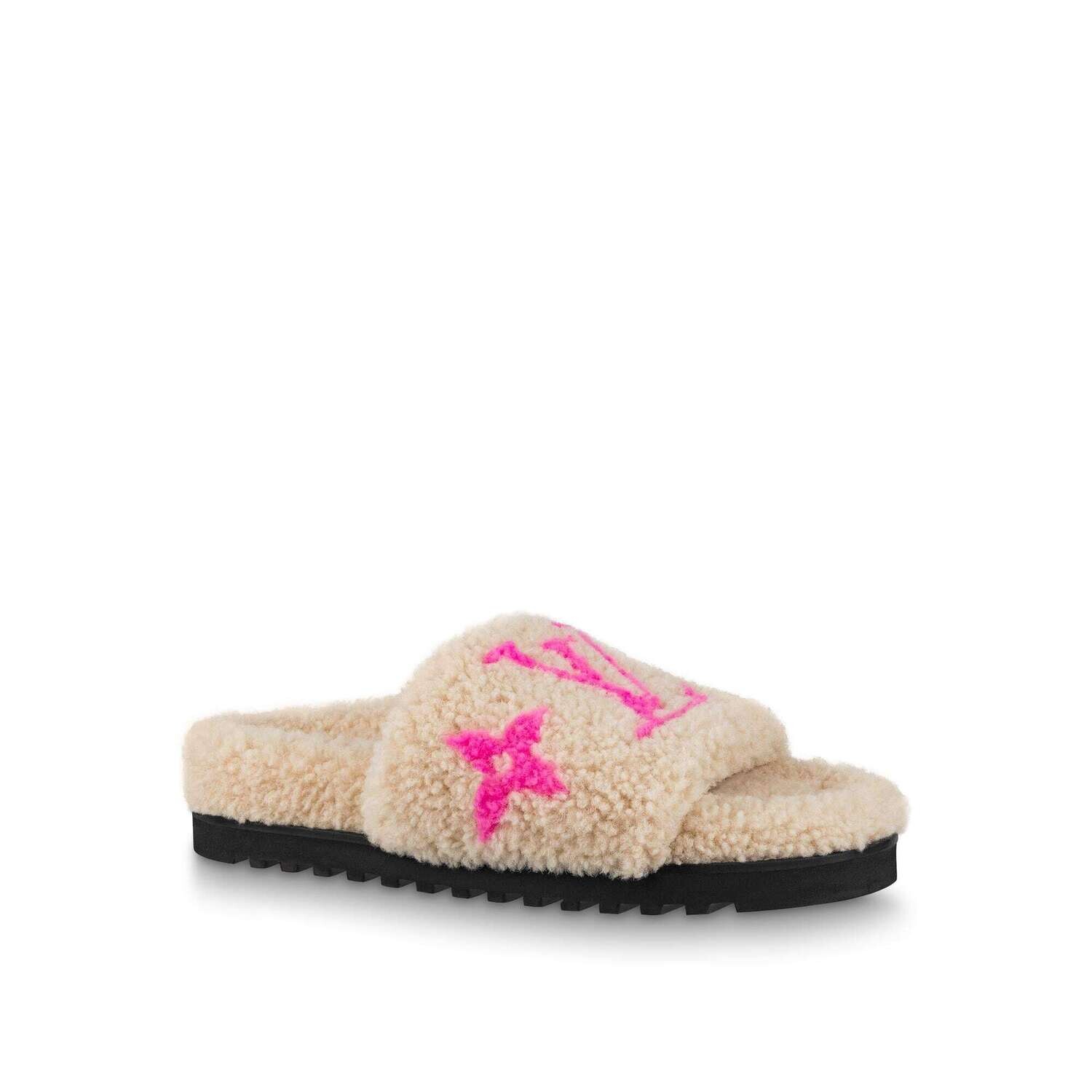 Lv furry mules