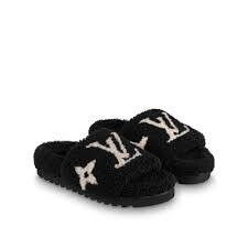 Lv furry mules