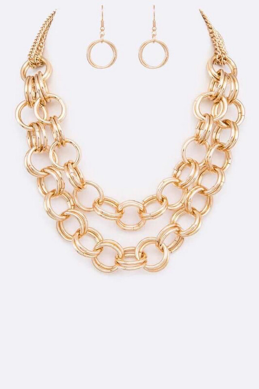 Gold Necklace Set