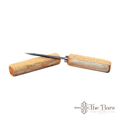 Pinza per ghiaccio Inox manico legno