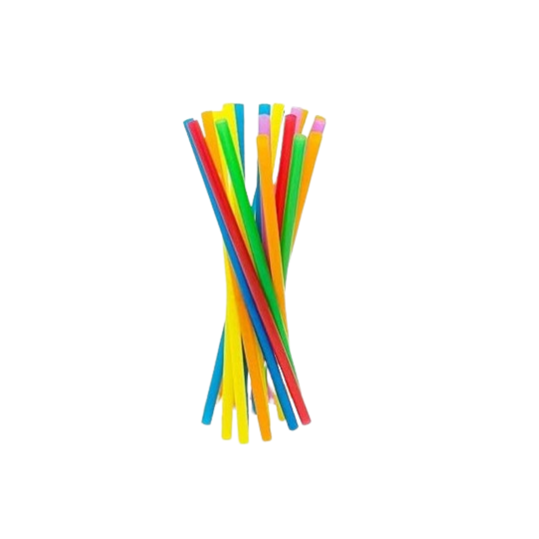 Cannucce dritte colorate in plastica 13,5cm (1000pezzi)