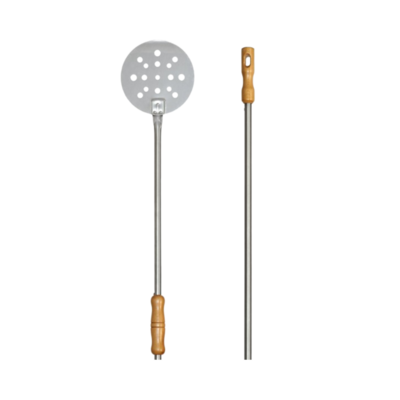Pala cuocere forata inox c/corsoio  Ø18x190cm