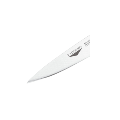 Spelucchino inox manico nero 8cm