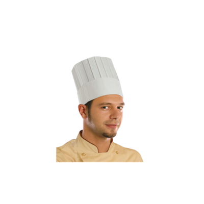 Cappello cuoco in TNT 25cm - 20 pezzi