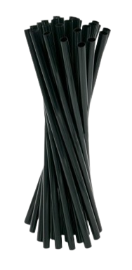 Cannucce PP nera cm. 21/6 1000 Pz