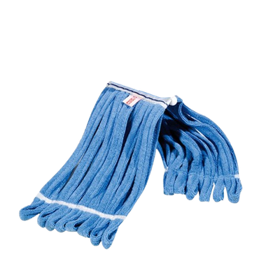 Mop in microfibra blu filo continuo con banda 250gr