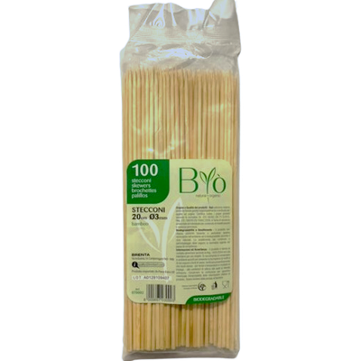 Stecconi in Bamboo 20cm (100 pezzi)