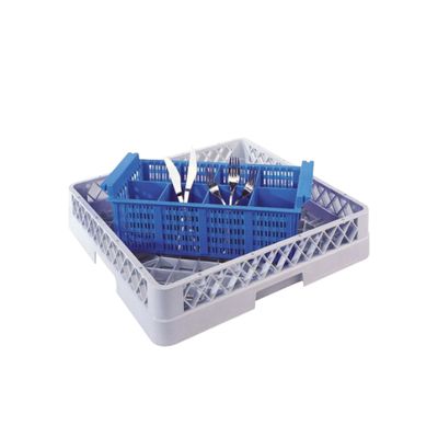 Cestello portaposate 8 scomparti PP blu
