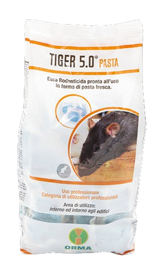 Esca topicida Brodifacoum Tiger 5.0 1,5Kg