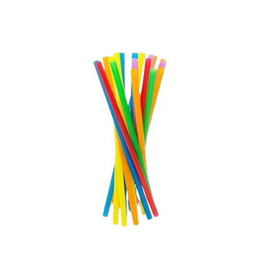 Cannucce dritte colorate in plastica 13,5cm - 1000 pezzi