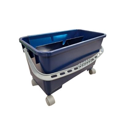 Secchio con griglia in acciaio spandicera e ruote 22Lt