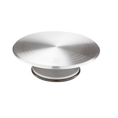 Alzata torta girevole in alluminio Ø 30x10cm