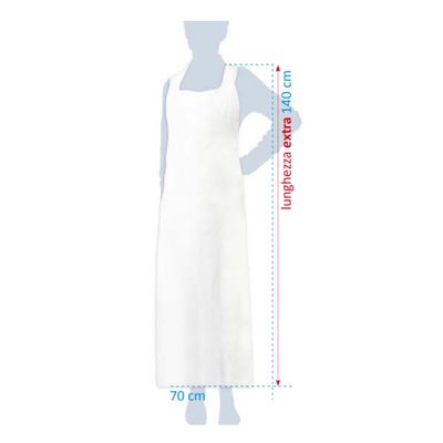 Grembiule Defender PE doppio 140x90cm (50 pezzi)