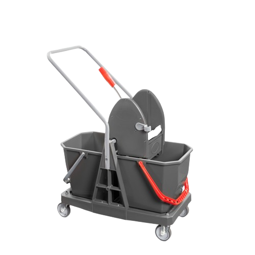 Carrello in plastica 2x20Lt con manico fisso