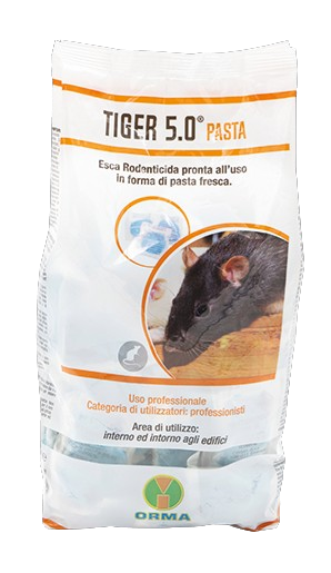 Esca topicida Brodifacoum Tiger 5.0 1,5Kg