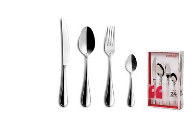 Bauletto posate Contour inox 18/10 mm - 24 pezzi