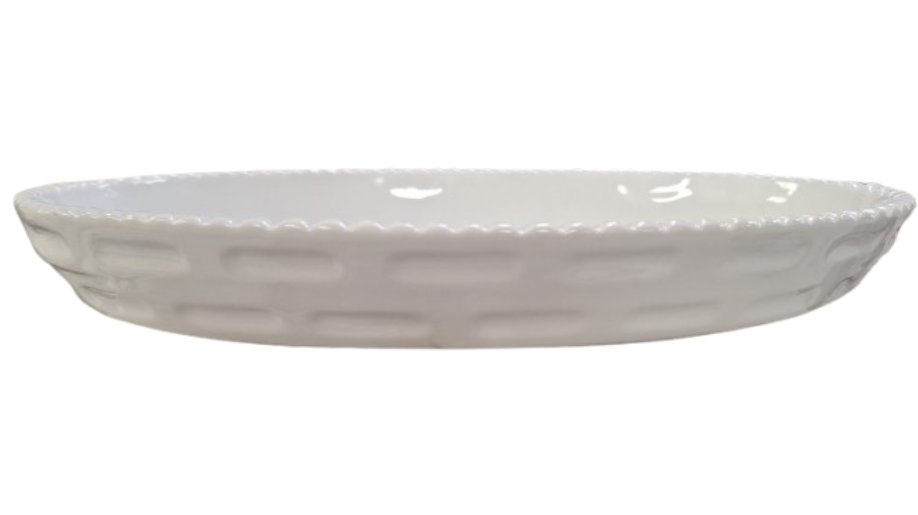 Pirofila Ovale in porcellana impilabile 38x24x5 cm