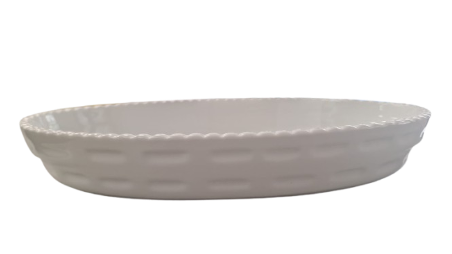 Pirofila Ovale in porcellana impilabile 32x20x5 cm