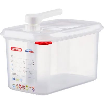 Dispenser di salse con pompa Gn 1/4 4,3lt
