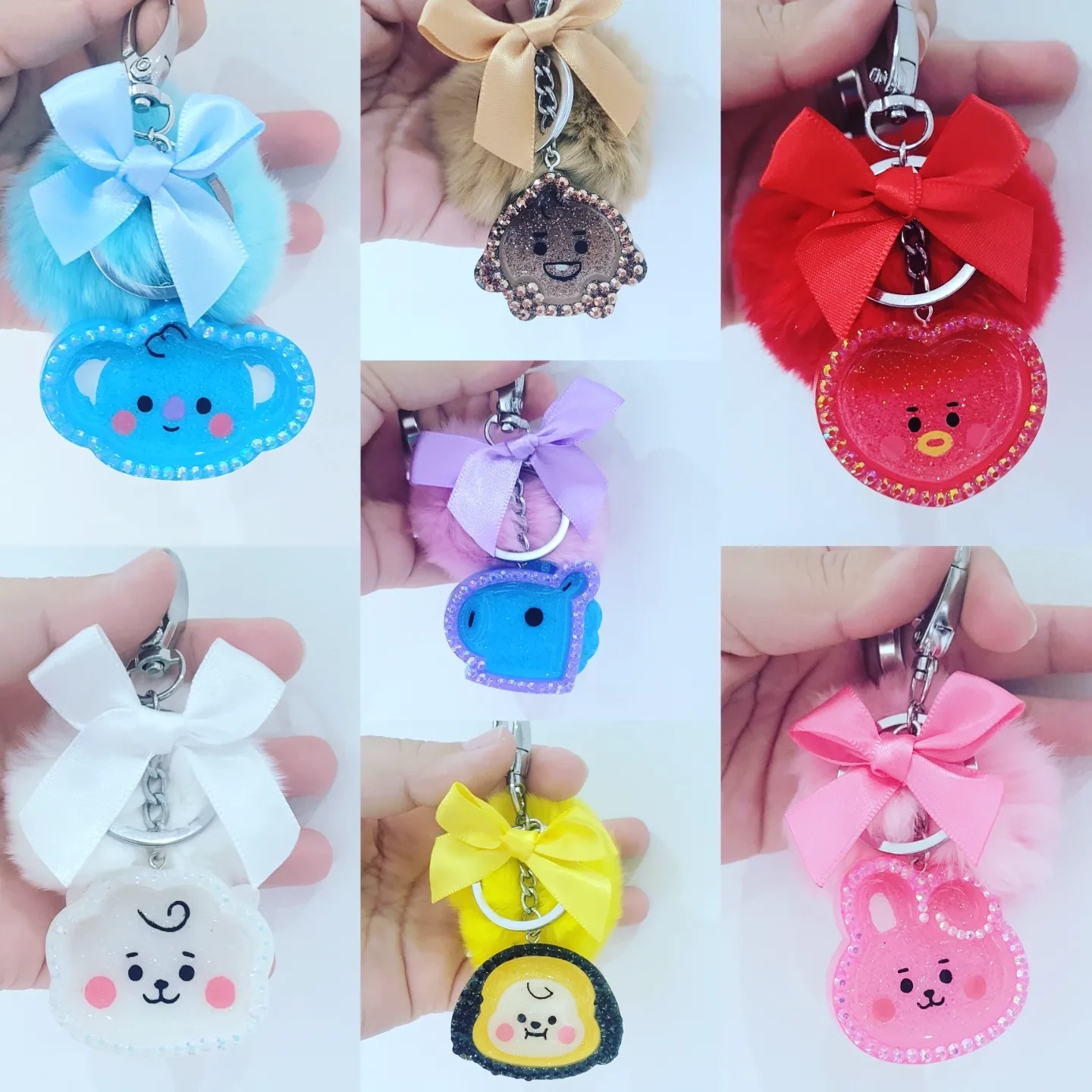 Llaveros BT21 Diamond love 💜