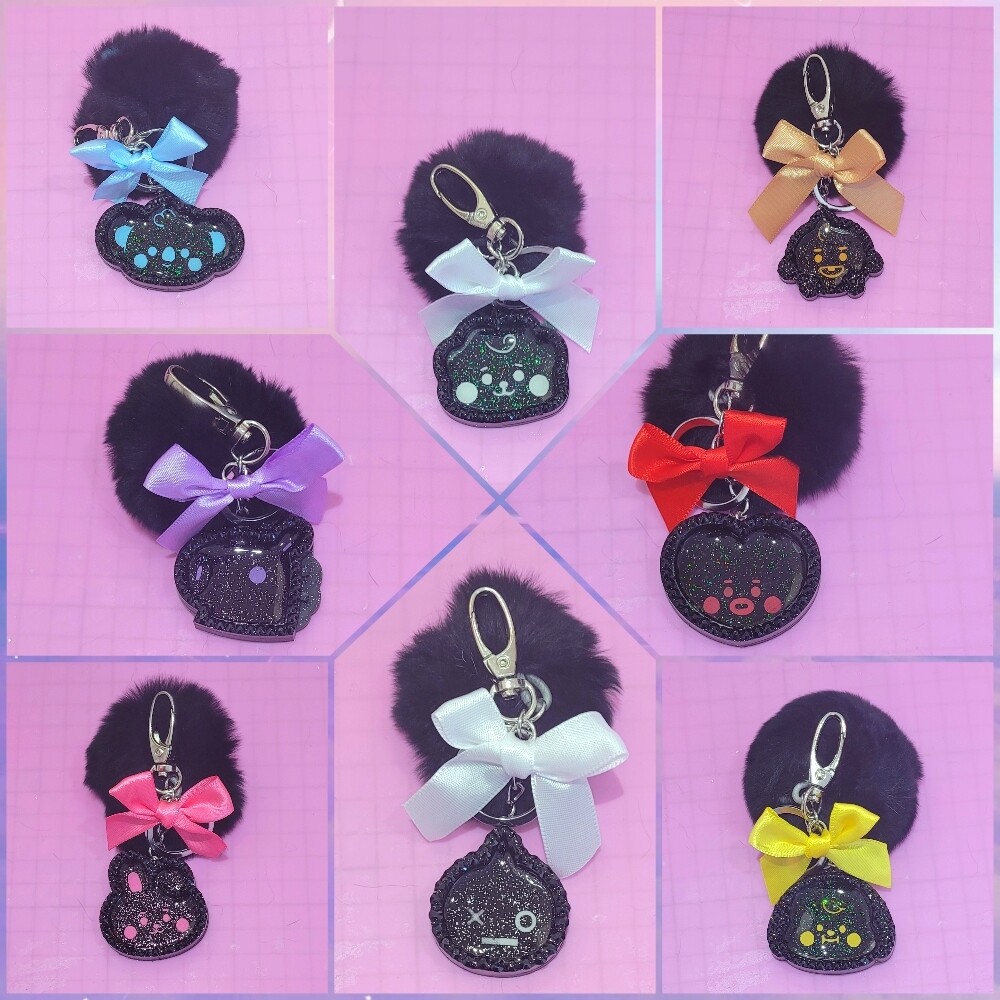 Llaveros BT21 Black Edition 🖤