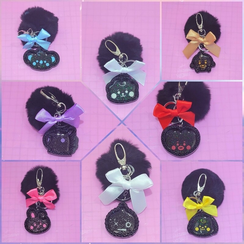 Llaveros BT21 Black Edition 🖤