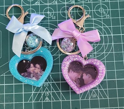 Llavero Corazón con diamantes 
