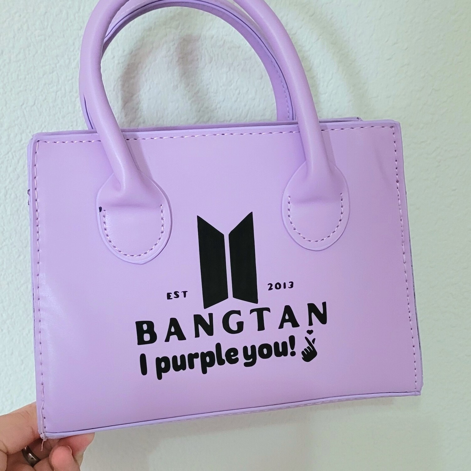 Bolso morado personalizado