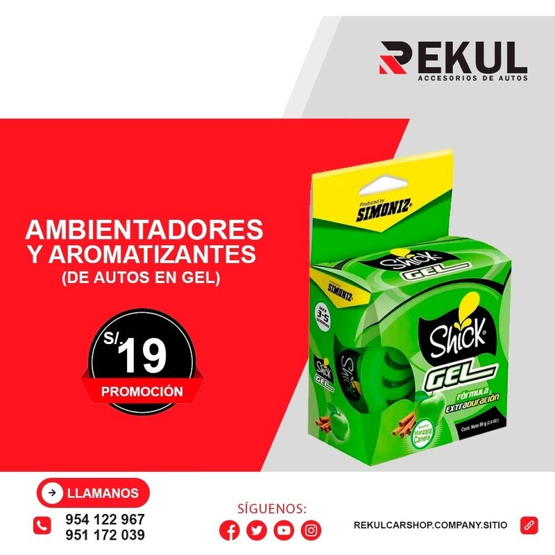 Ambientadores y Aromatizantes en GEL