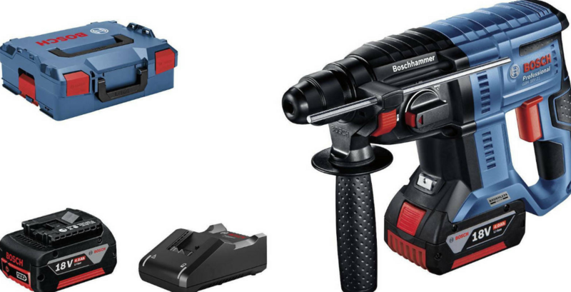 Bosch GBH 18V-21 Kit L-BOXX Κρουστικό Σκαπτικό Μπαταρίας 18V με SDS Plus