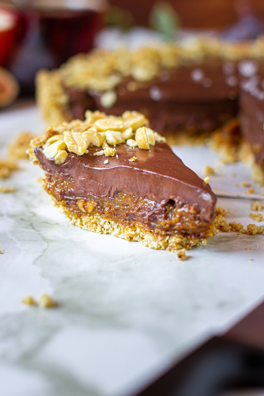 Snickers Tart (Refined Sugar Free)