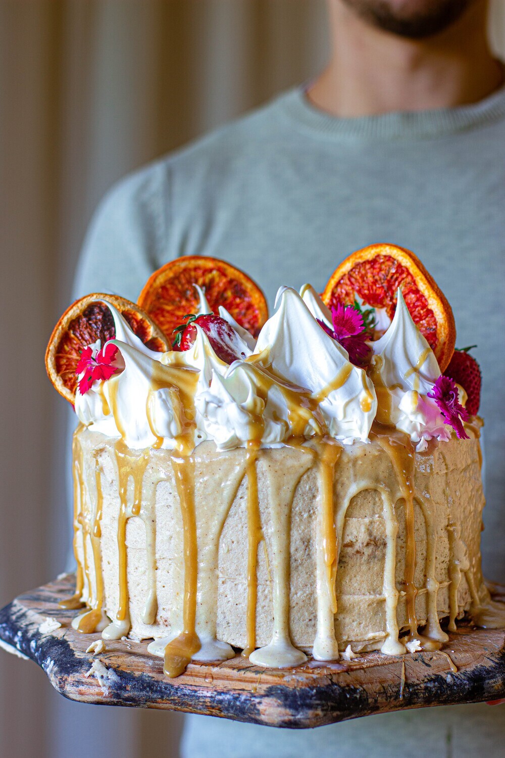White Chocolate, Orange + Cardamom Cake