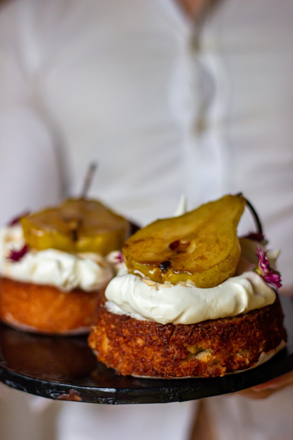 Pear + Almond Cakes