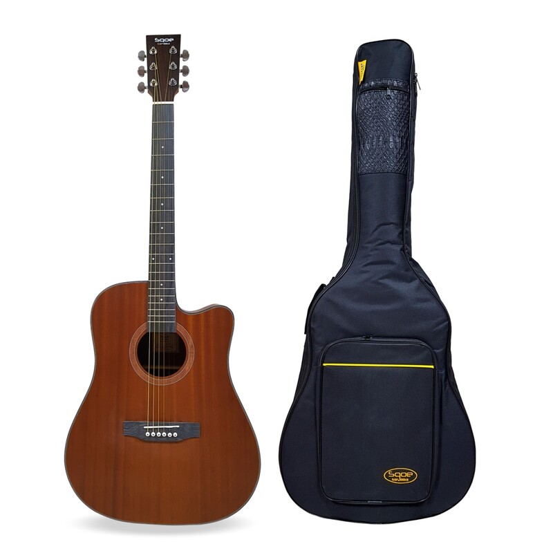 Sqoe 41&quot; Semi Acoustic Guitar Wooden with accessories