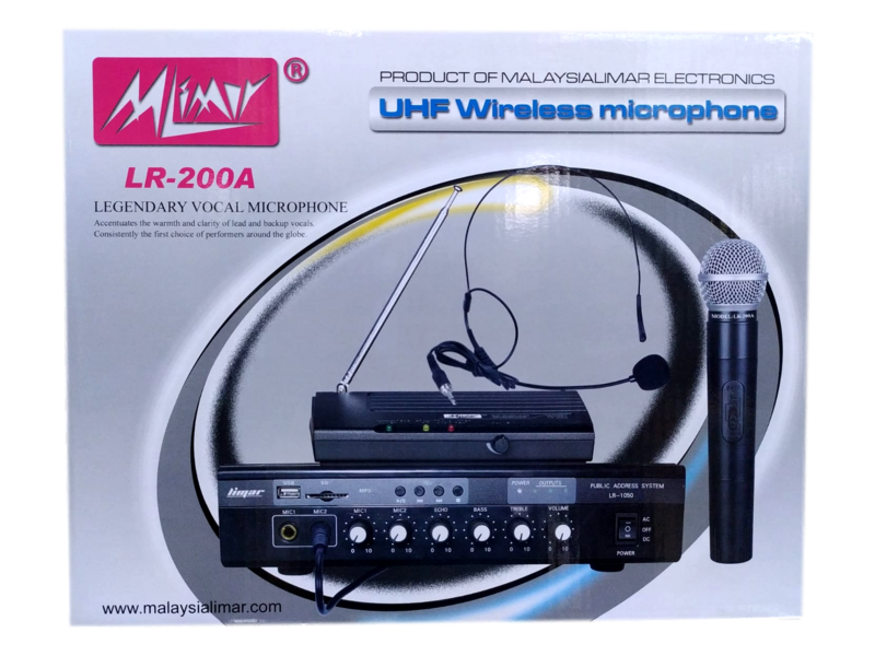 Professional Wireless Hand  Microphone Mlimar  LR 200A