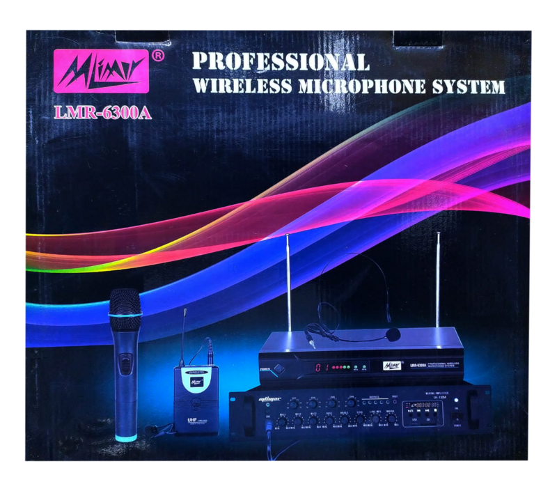 Professional Wireless Hand  and Collar Microphone Mlimar  LMR-6300A