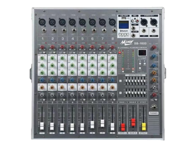 Mlimar powered mixer LR 1600- 8 channel 2x700W