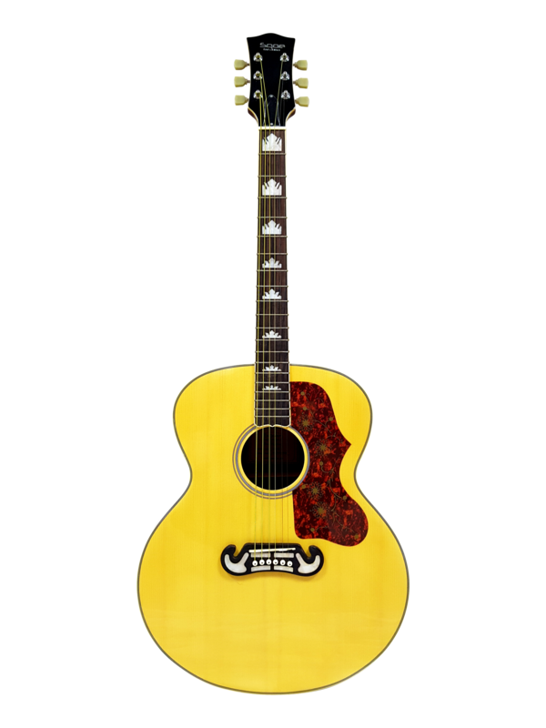 Sqoe 42&quot; Natural Colour  Acoustic Guitar with Leather Bag and pick.